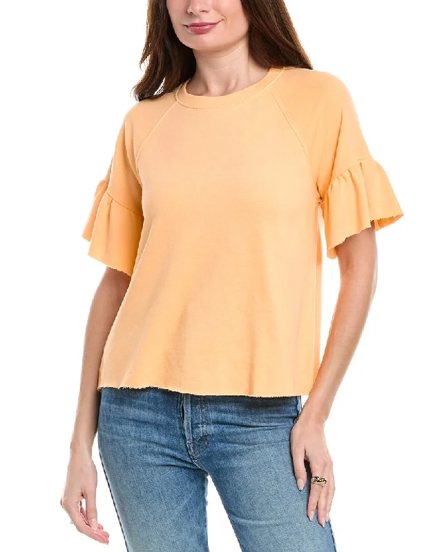 Michael Stars Ava Flutter Sleeve Top