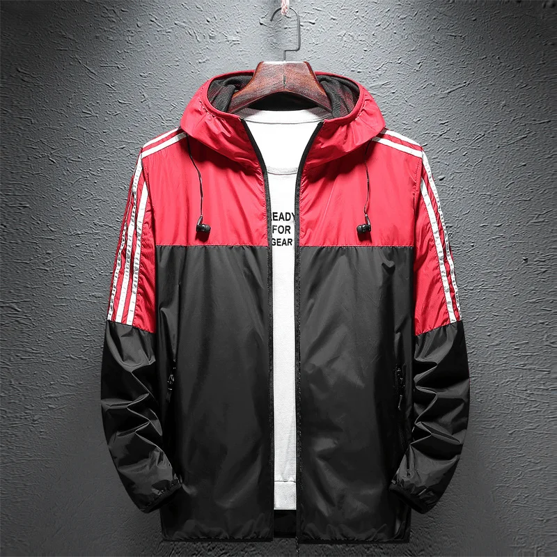 Sports Hooded Running Windbreaker Jacket