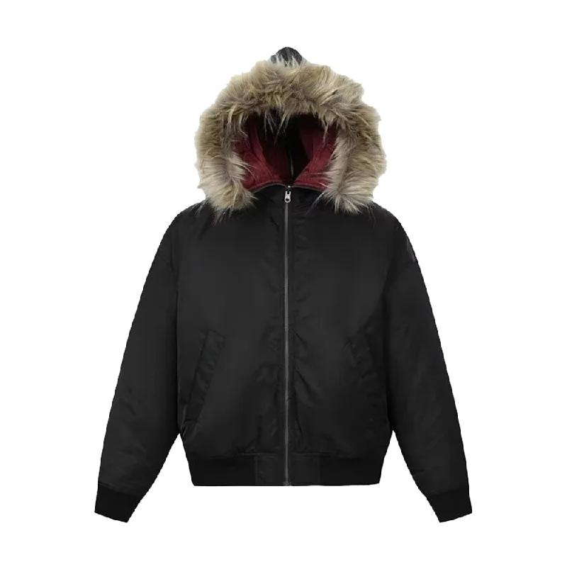 Fur Collar Padded Hooded Jacket