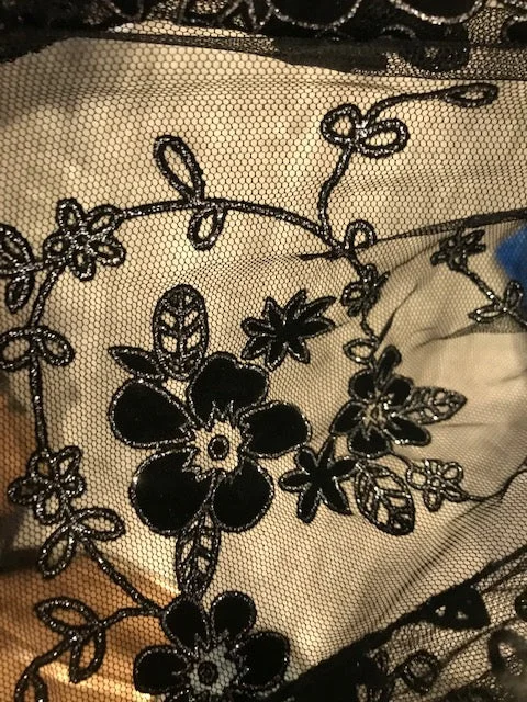 Black Velvet Floral