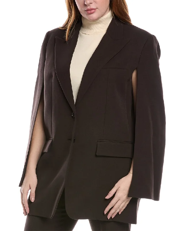 Michael Kors Collection Wool Cape Jacket