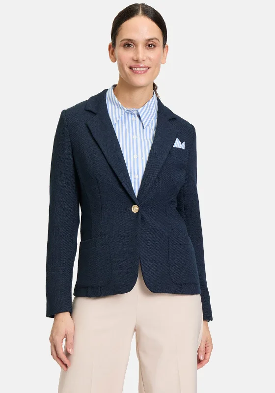 Betty Barclay Contrast Pocket Blazer, Navy