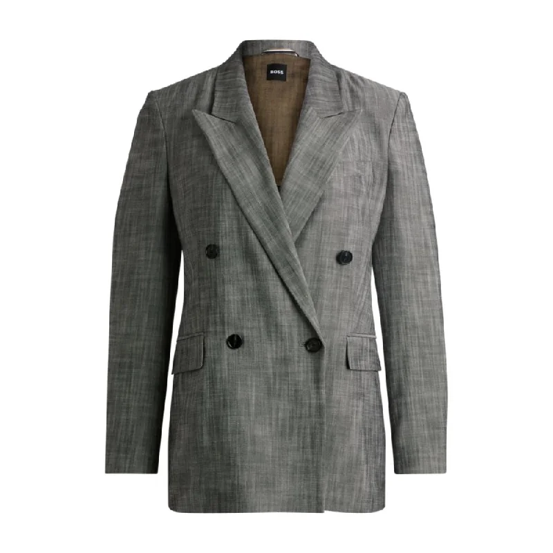 Regular-fit double-breasted blazer