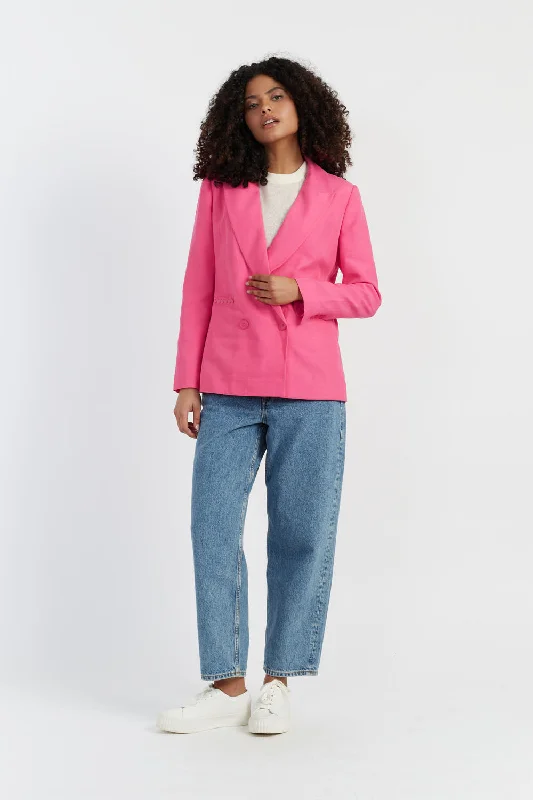 Rose Tencel-Linen Blazer