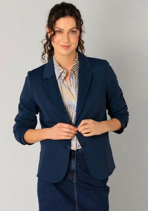 Yest Riv Single Breasted Blazer, Navy