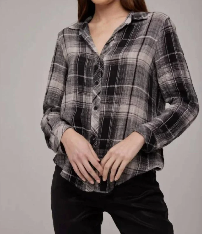 Classic Button Down In High Desert Plaid