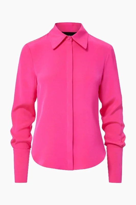 Women's Spence Button Down In Pink Glow