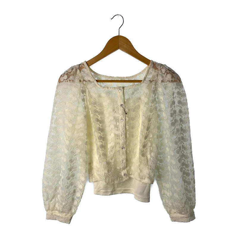 archives/LS Blouse/Cream/Polyester/Floral Pattern/