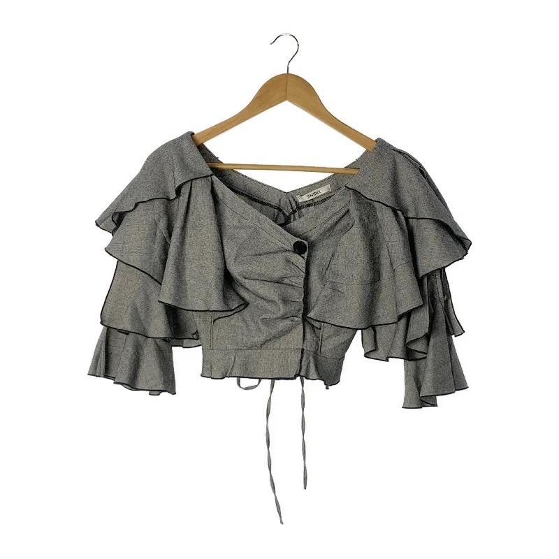 snidel/LS Blouse/FREE/Gray/Polyester/SWFB231140