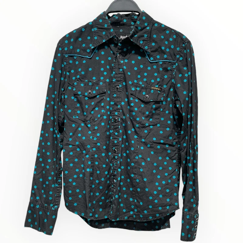 HYSTERIC/LS Blouse/Polka dot/Cotton/BLK/