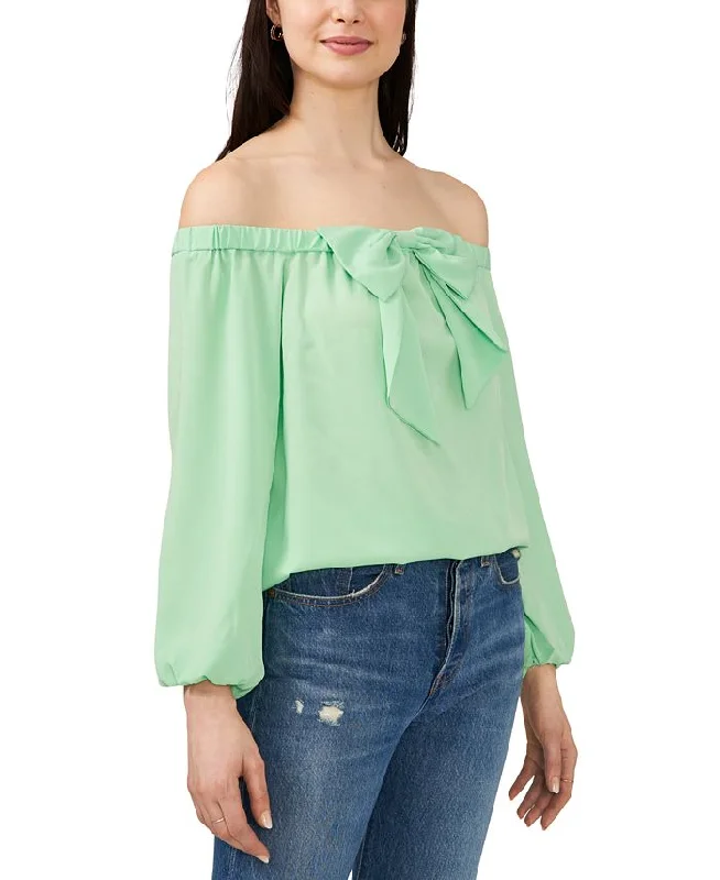 Riley & Rae Women's Maybelle Blouse Green Size Medium