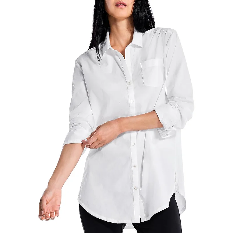 Nic + Zoe Womens Work Office Button-Down Top