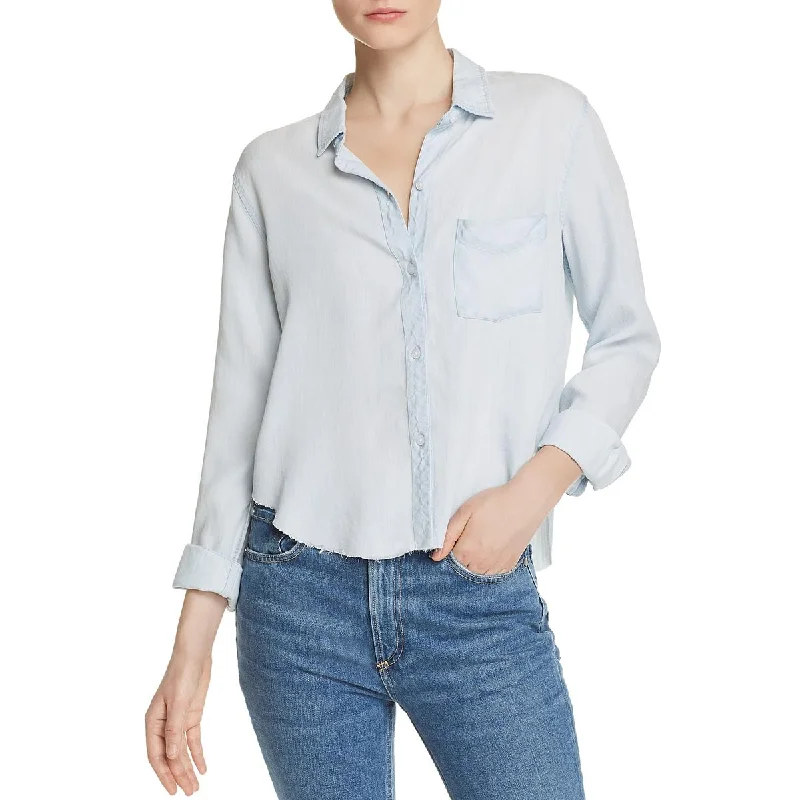 Rails Womens Dana Tencel Chambray Button-Down Top