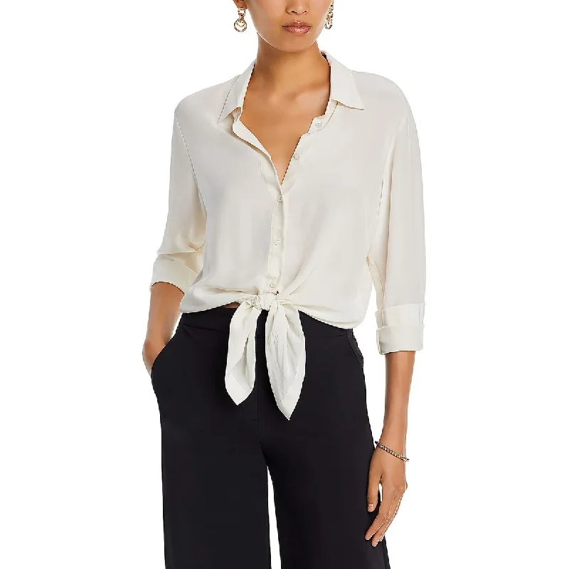 Theory Womens Business Office Button-Down Top