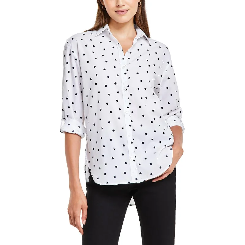 Womens Collar p Button-Down Top