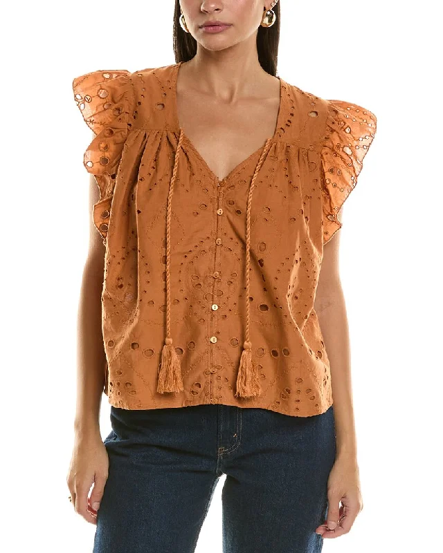 Bishop + Young Nadia Flutter Sleeve Top