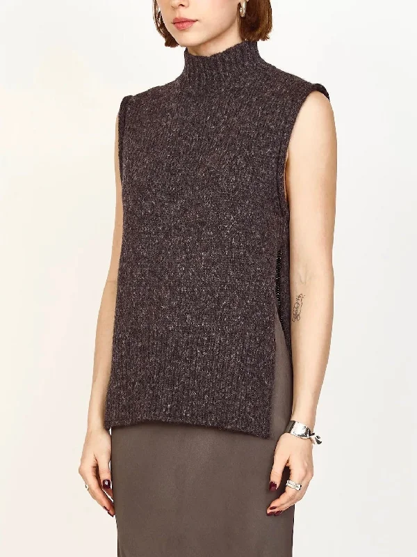 Mirth Aspen Sweater Vest in Charcoal