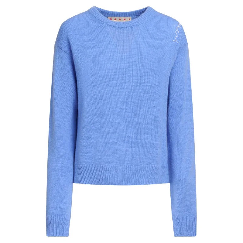 BLUE LILAC BOXY SWEATER