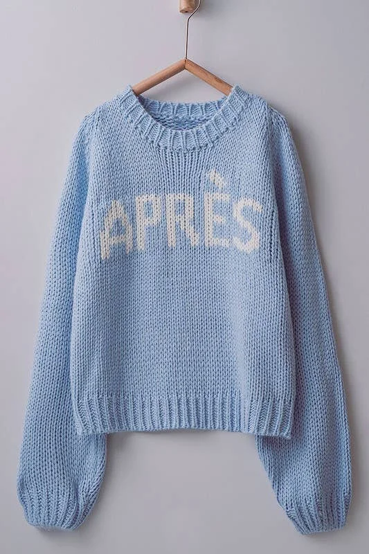 Sky Blue Apres Sweater