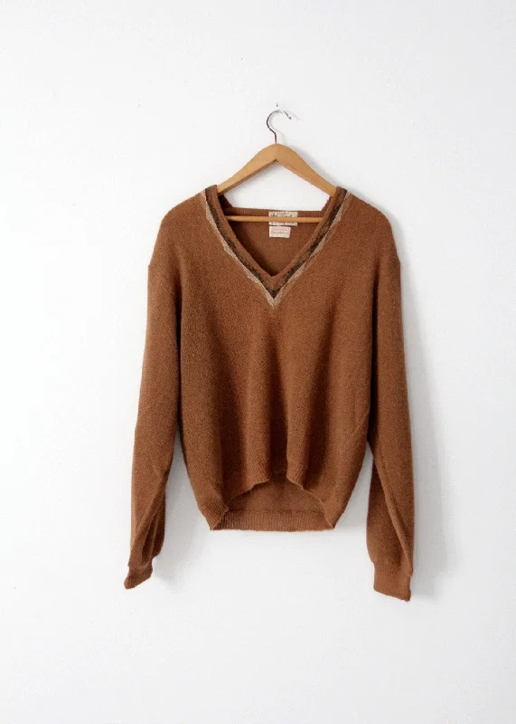 vintage 50s David Church alpaca sweater